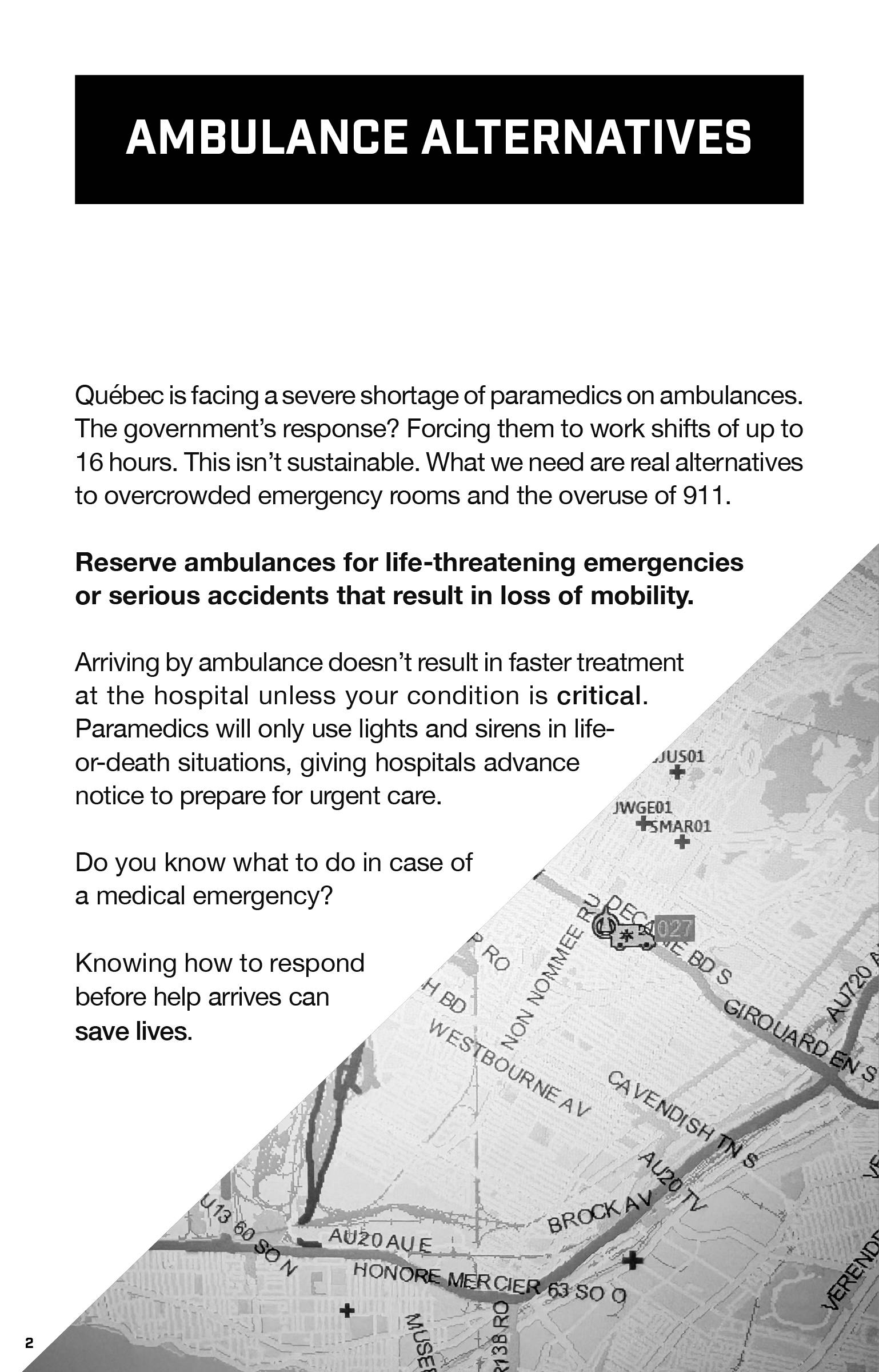 Introduction to ambulance alternatives.